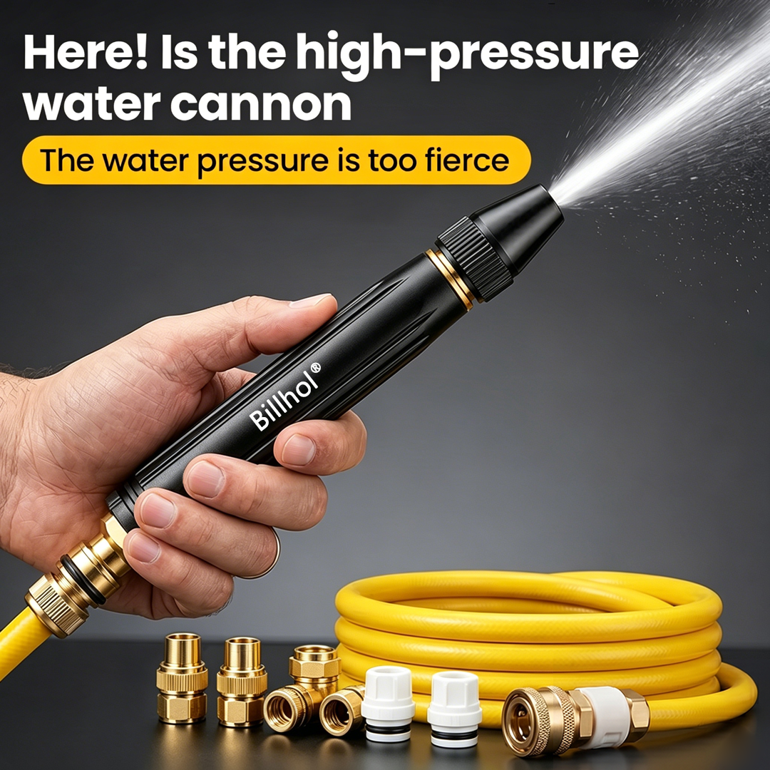 🔥 Last Day! Lowest Price — Only £4.66!!丨Billhol® 👑Home high-pressure car wash water gun , a must-have for watering plants and vegetables, and car washing.👍💦
