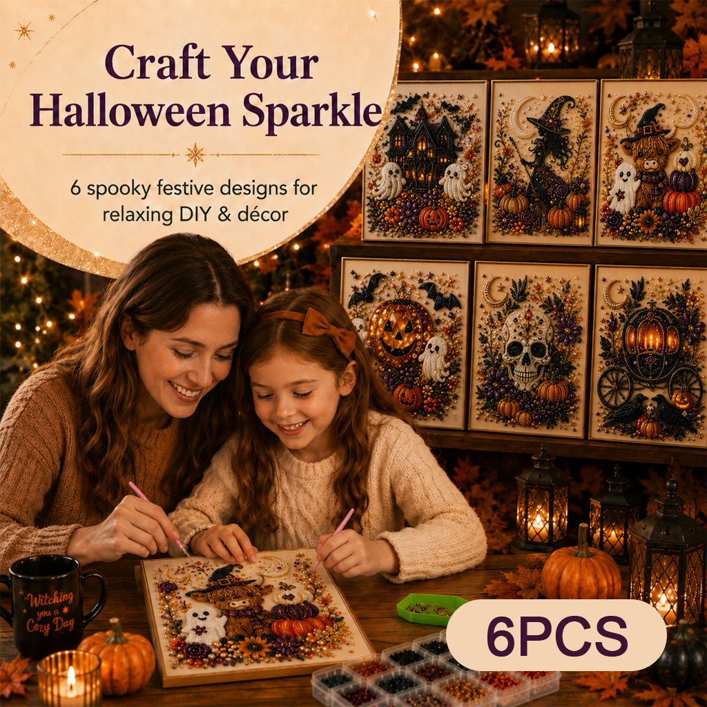 Halloween Ghost Pearl Art DIY Kit