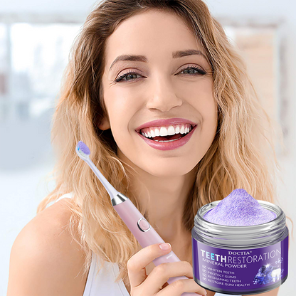 🎁Flash Sale - Don’t Miss Out - DOCTIA® Teeth Restoration Mineral Powder🦷(ADA recommended)👩‍⚕️(Treats periodontitis and mouth ulcers, prevents tooth loss, and repairs gum recession)