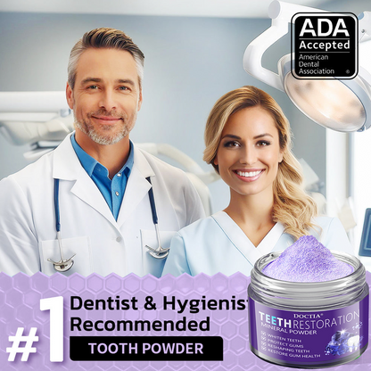 🎁Flash Sale - Don’t Miss Out - DOCTIA® Teeth Restoration Mineral Powder🦷(ADA recommended)👩‍⚕️(Treats periodontitis and mouth ulcers, prevents tooth loss, and repairs gum recession)