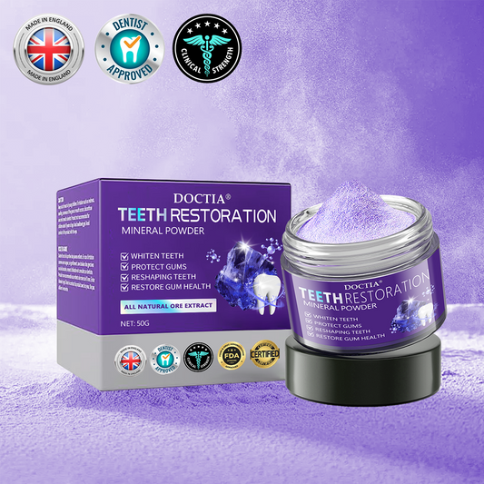 🎁Flash Sale - Don’t Miss Out - DOCTIA® Teeth Restoration Mineral Powder🦷(ADA recommended)👩‍⚕️(Treats periodontitis and mouth ulcers, prevents tooth loss, and repairs gum recession)