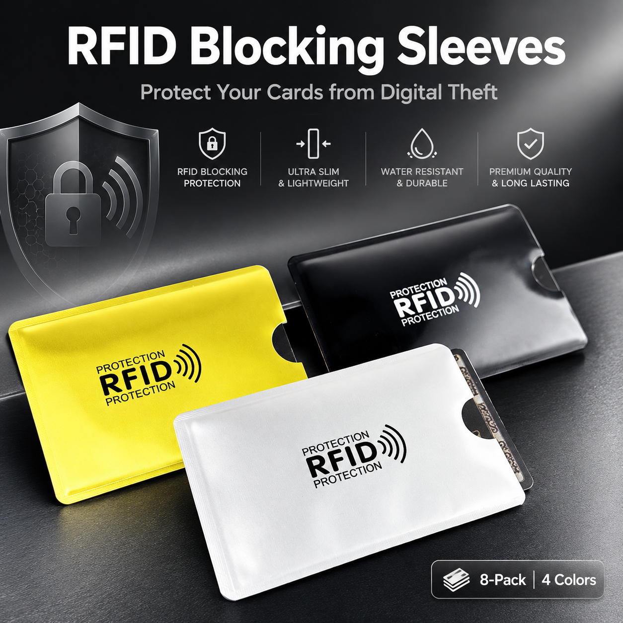 🏆LAST DAY SALE 50% OFF🔥SVOZK® RFID Blocking Sleeves for Credit Cards