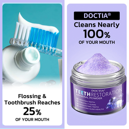 🎁Flash Sale - Don’t Miss Out - DOCTIA® Teeth Restoration Mineral Powder🦷(ADA recommended)👩‍⚕️(Treats periodontitis and mouth ulcers, prevents tooth loss, and repairs gum recession)