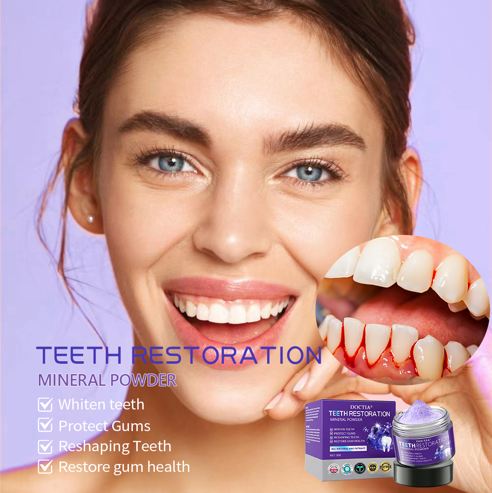 🎁Flash Sale - Don’t Miss Out - DOCTIA® Teeth Restoration Mineral Powder🦷(ADA recommended)👩‍⚕️(Treats periodontitis and mouth ulcers, prevents tooth loss, and repairs gum recession)
