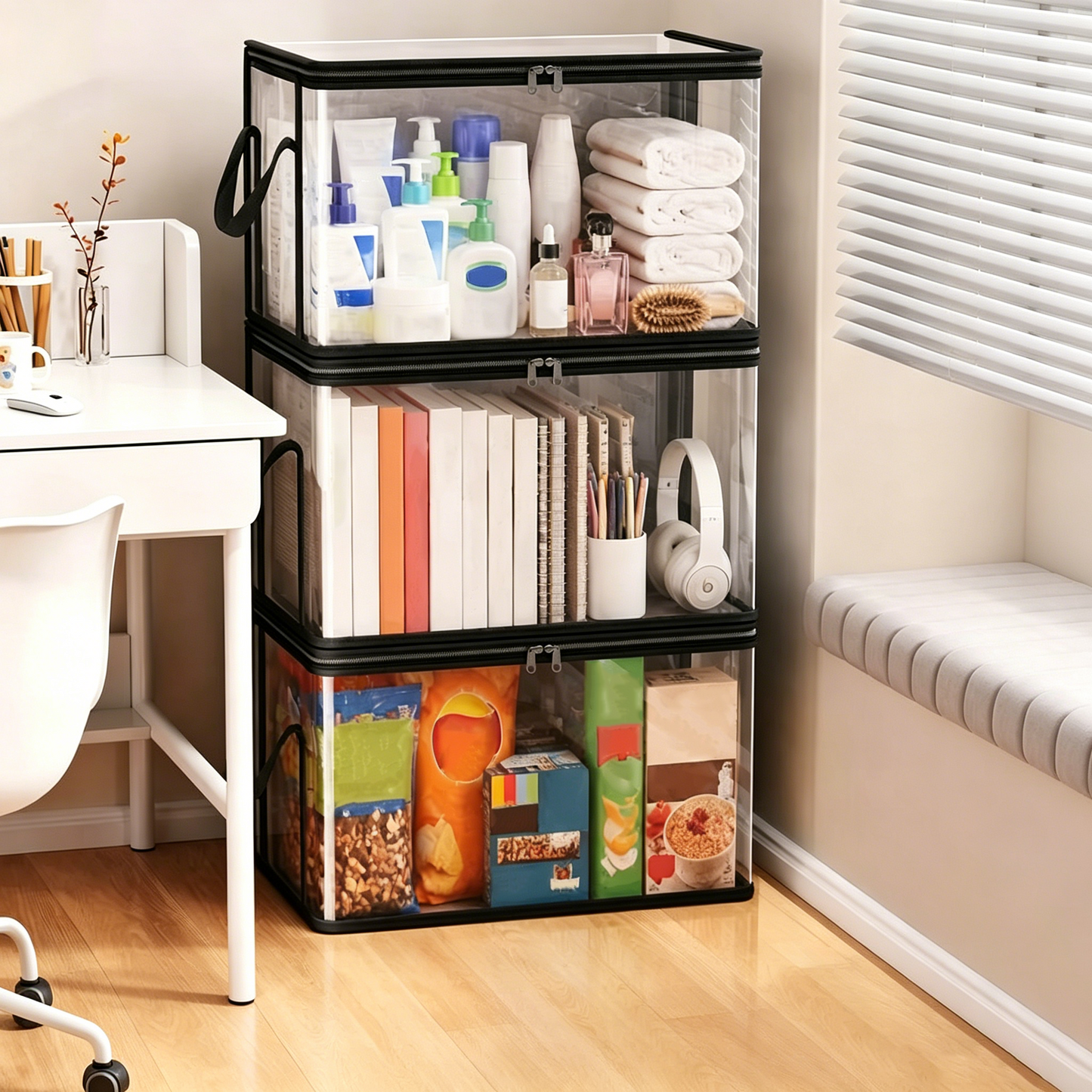 🏆LAST DAY BUY 2 GET 1 FREE!!💕SVOZK®🇬🇧 Transparent Storage Bag – Large, Dust & Moisture-Proof with Handle✨Ultimate All-in-One Organizer for Clothes, Toys, Books, Stuffed Animals & Absolutely Everything! 🧸📚👕🧦