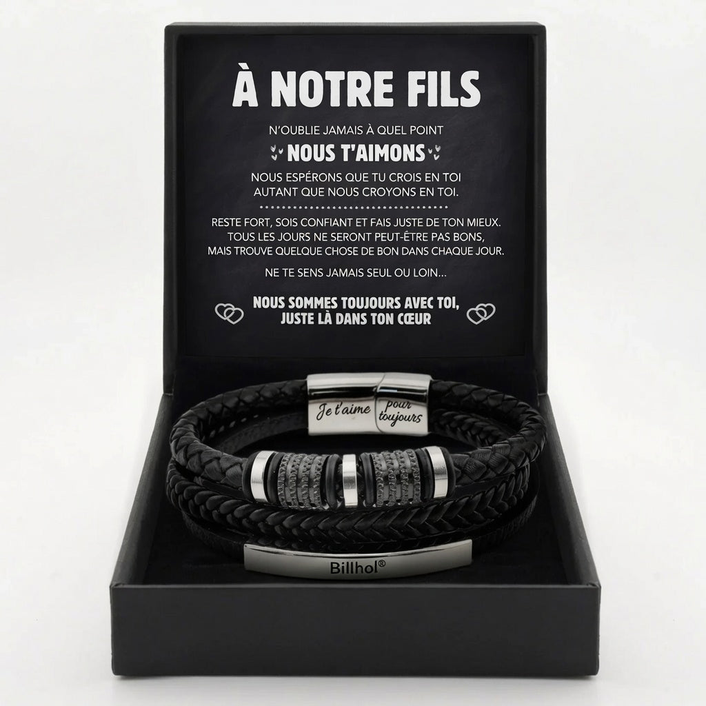🎁Last day 70%off | 👨‍🍼👩‍🍼✨"Forever Connected" Son's Customized Bracelet✨