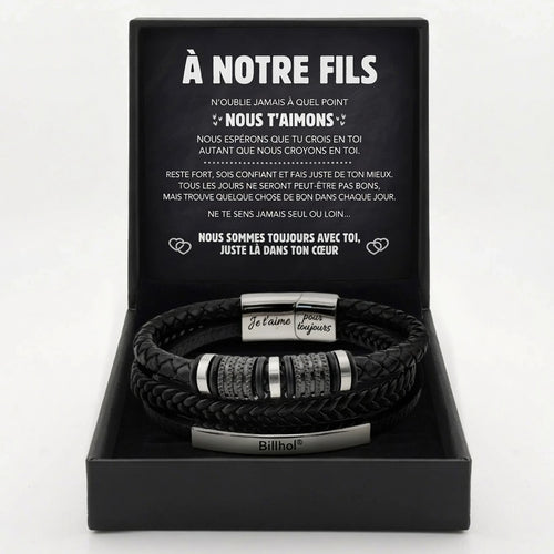 🎁Last day 70%off | 👨‍🍼👩‍🍼✨"Forever Connected" Son's Customized Bracelet✨