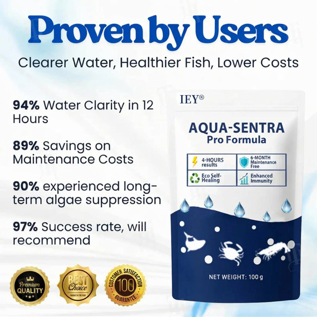 IEY® Aqua-Sentra Pro Formula– End Algae Nightmares, Restore Your Pond’s Beauty Fast!