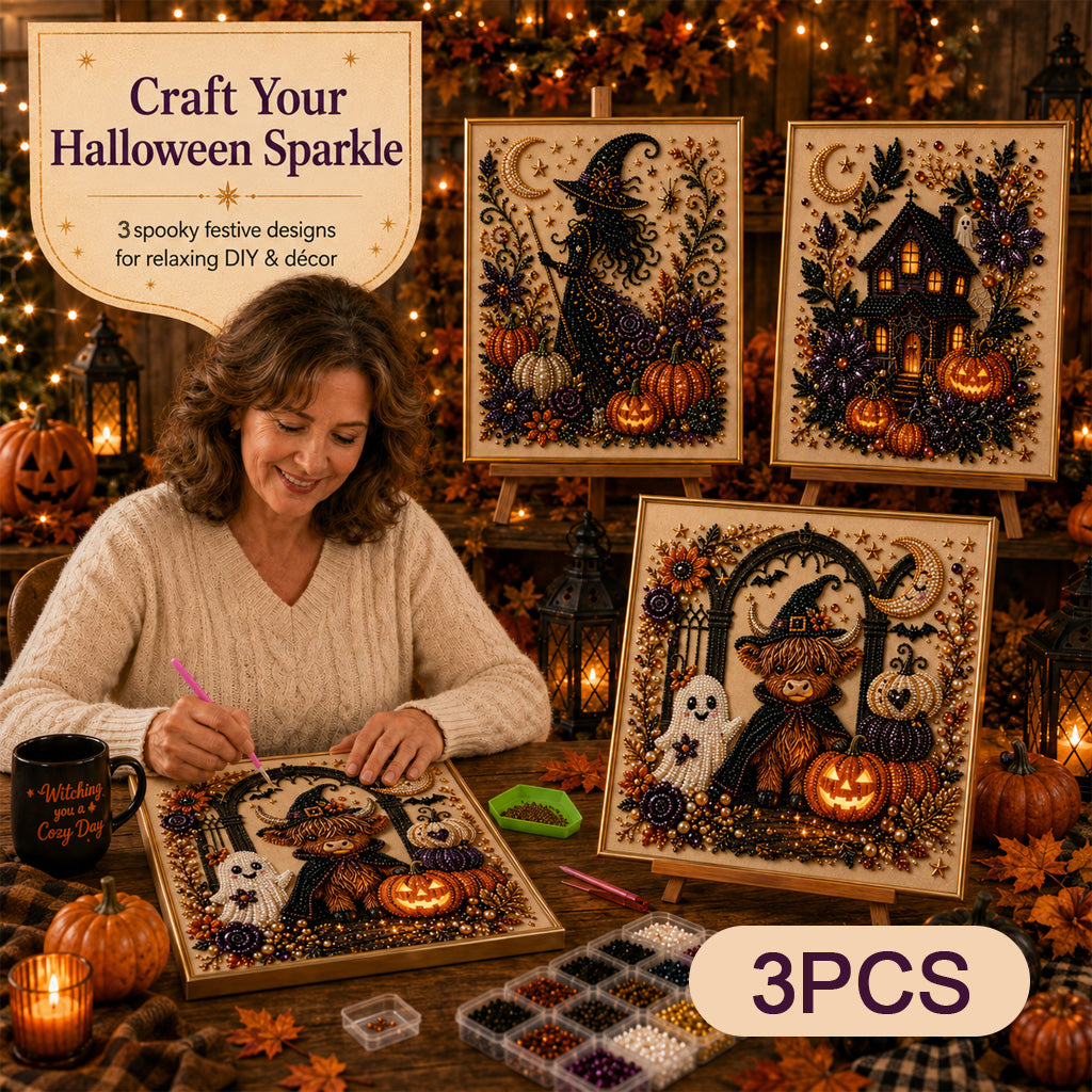 Halloween Ghost Pearl Art DIY Kit