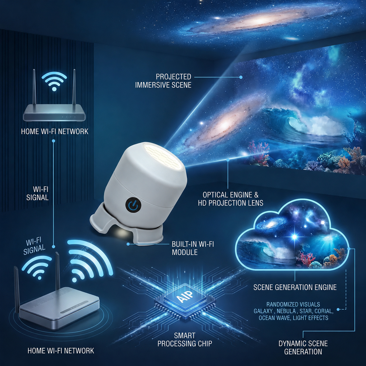 🔥Last day 70%off丨REBYIPO® Night Light Projector — 30 off