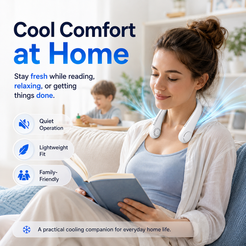 ⚡Billhol®  49% OFF Today – ❄️ Stay Cool Anywhere – New Portable Neck Fan | Hands-Free • Lightweight • USB Rechargeable-QO