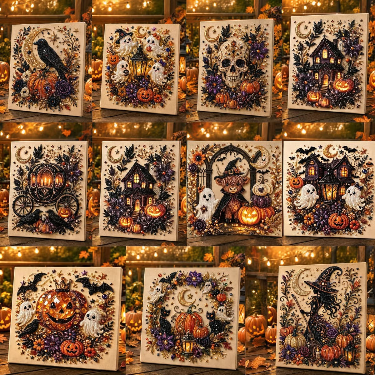 Halloween Ghost Pearl Art DIY Kit